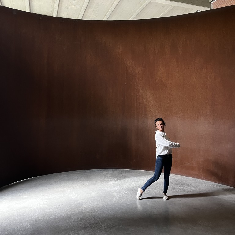 SARA Sara at Frank Gehry sculpture - Dia Beacon